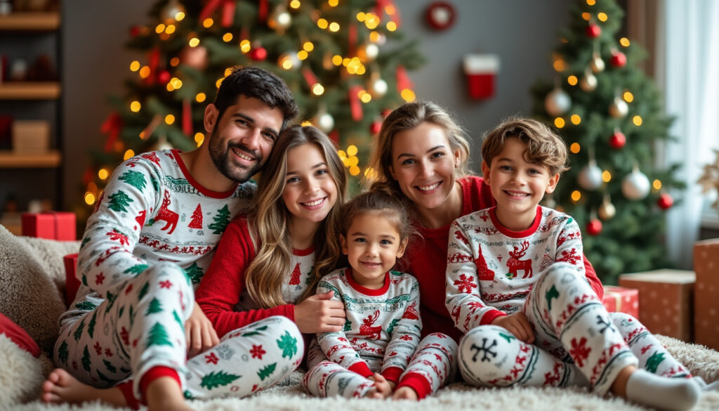 découvrez notre collection de pyjamas de noël pour toute la famille, alliant confort et style festif pour des fêtes chaleureuses et inoubliables.